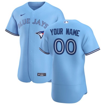 Toronto Blue Jays Custom Men's Nike Light Blue Alternate 2020 Authentic Player MLB Jersey